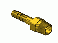 Brass Thread to Hose Barb Adaptor A-102