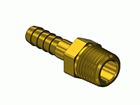 Brass Thread to Hose Barb Adaptor A-113