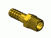 Brass Thread to Hose Barb Adaptor A-114