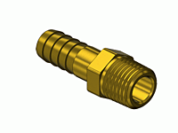 Brass Thread to Hose Barb Adaptor A-115