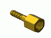 Brass Thread to Hose Barb Adaptor A-152