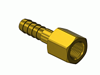 Brass Thread to Hose Barb Adaptor A-153