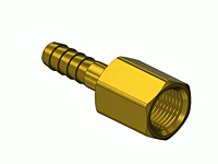 Brass Thread to Hose Barb Adaptor A-163