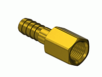 Brass Thread to Hose Barb Adaptor A-164