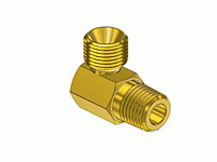 90° External Pipe to External “B” coupler