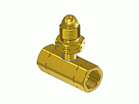 CGA Manifold Coupler Tees - Brass C-2510