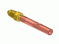 Power Cable Connector with Brass Swivel Nut & Nipple CN-49