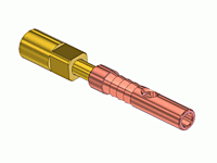 Power Cable Connector with Brass Swivel Nut & Nipple CN-60