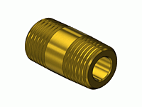 Brass Manifold Pipe Nipples, Threaded Ends