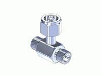 Chrome Plated Brass CGA Manifold Coupler Tee MC-346