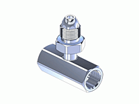 Chrome Plated Brass CGA Manifold Coupler Tee MC-500