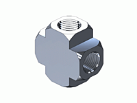 1/8" x 1/8" NPT Female Cross MPF-251