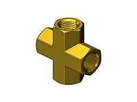 Pipe Thread Fitting - Cross