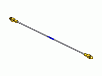 Manifold Replacement Flexible & Rigid Pigtails, Brass Ends with Inlet Check Valve PTF-580CV-580-24